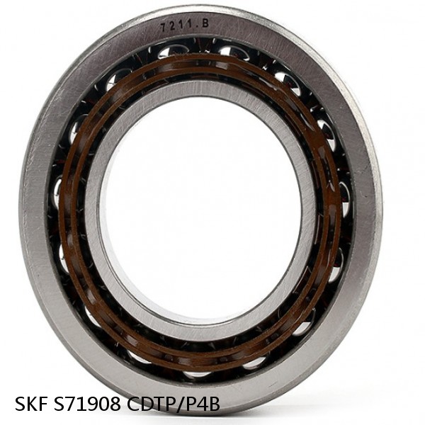 S71908 CDTP/P4B SKF High Speed Angular Contact Ball Bearings